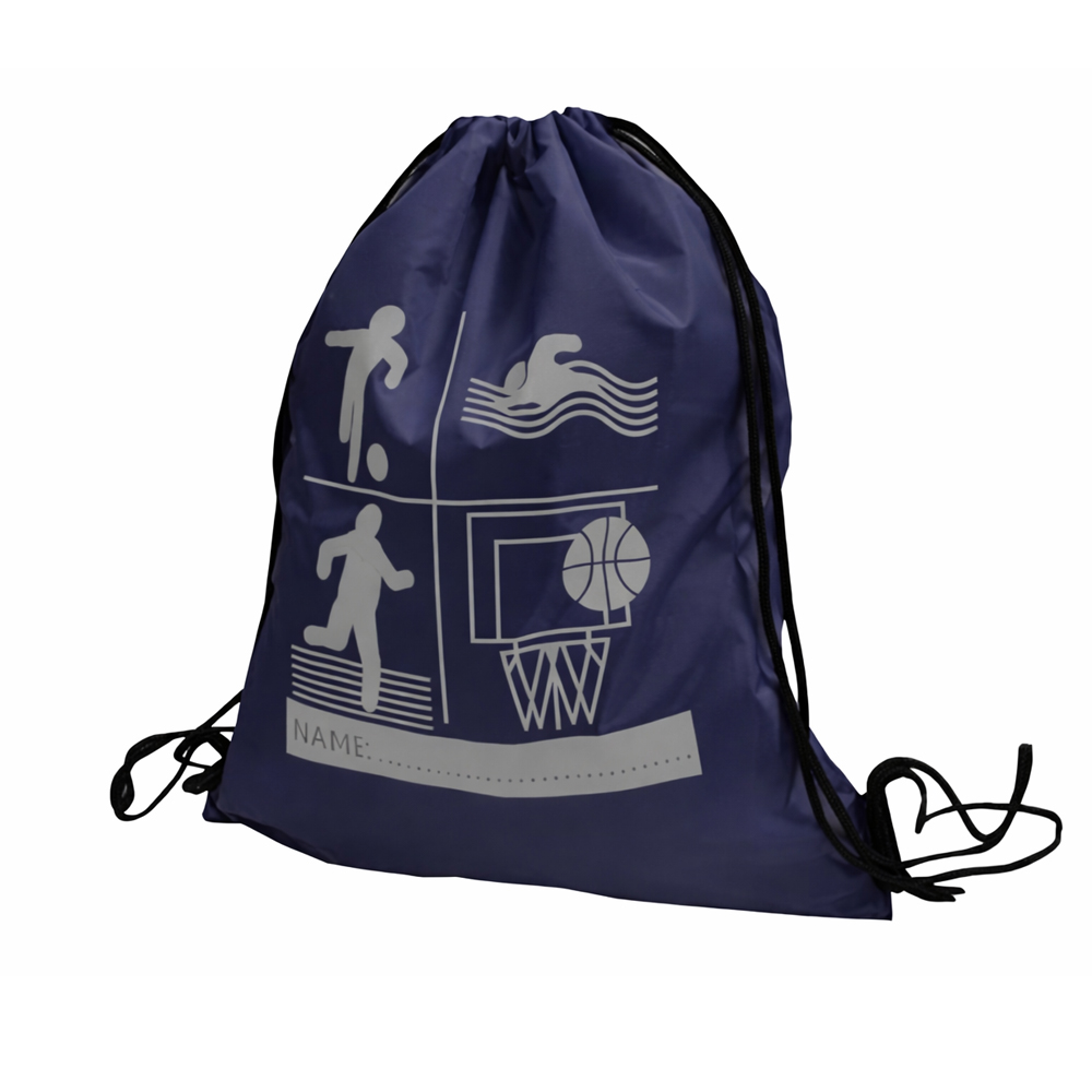 Printed PE Bags-Navy