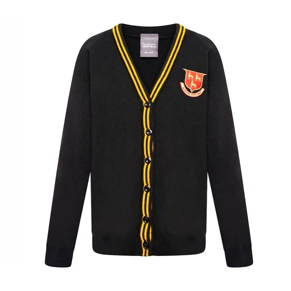 Prendergast Ladywell Secondary School  V-Neck Cardigan With Logo