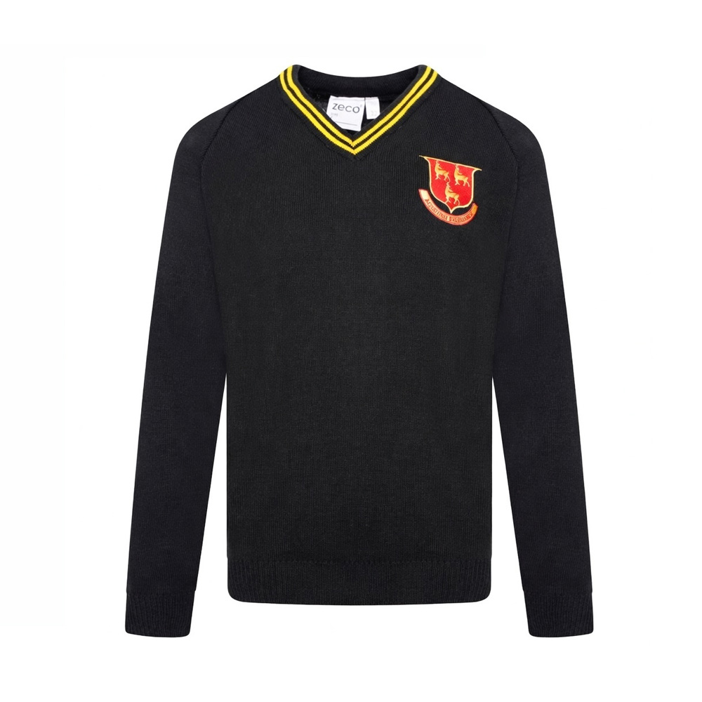 Prendergast Ladywell Secondary School  V-Neck Jumper With Logo